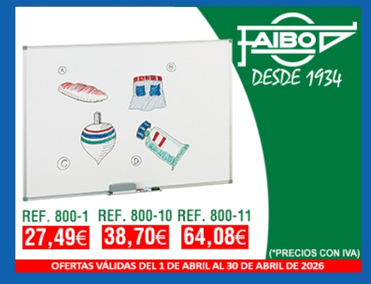 PIZARRAS BLANCAS MELAMINADAS GARANTÍA 5 AÑOS