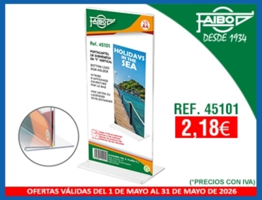 ​PORTACARTEL DE SOBREMESA EN 