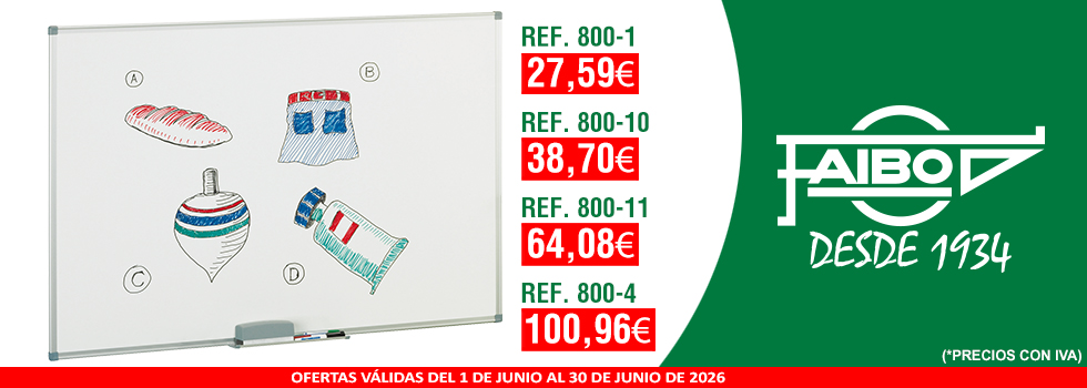 ​PIZARRAS BLANCAS de MELAMINA