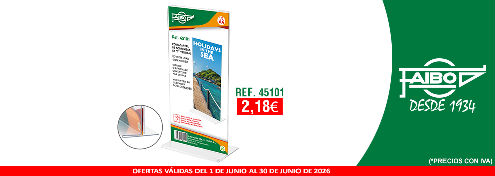 PORTACARTELES A4 1/3